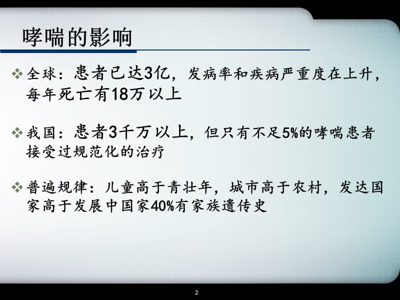 哮喘的认识及管理ppt课件_第2页