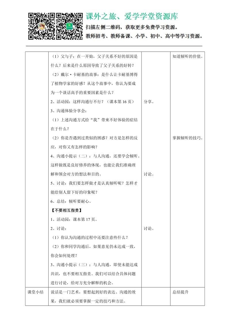 2学会沟通交流第二课时教案_第3页