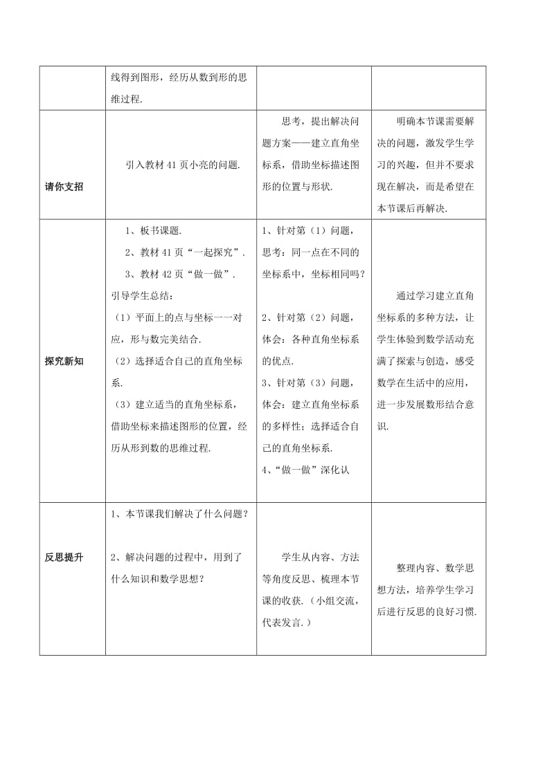 八年级数学下册 第十九章 平面直角坐标系 19.3 坐标与图形的位置教案 冀教版.doc_第2页