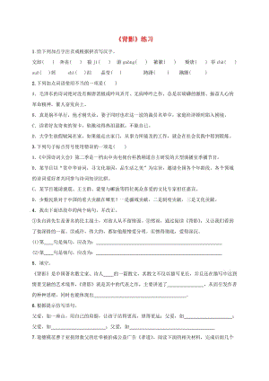 福建省石獅市八年級(jí)語文上冊(cè) 第四單元 13背影練習(xí)題 新人教版.doc