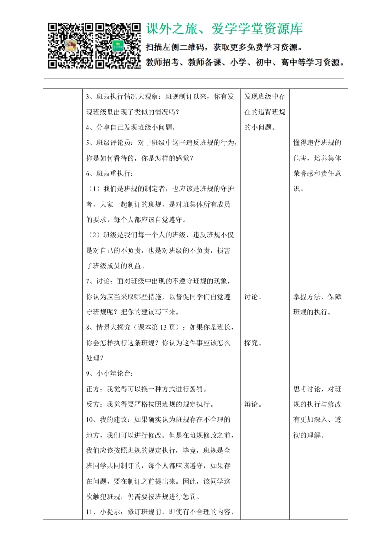 2我们的班规我们订第二课时 教案_第2页