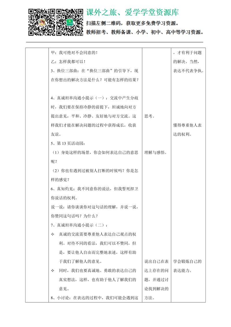 2学会沟通交流第一课时 教案_第3页