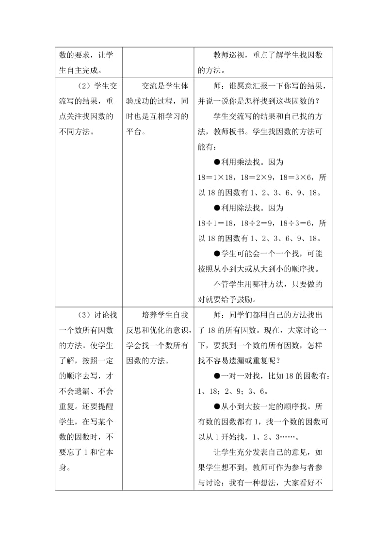 2019-2020年四年级上册第5单元《倍数和因数》（认识因数、质数、合数）教学设计.doc_第3页