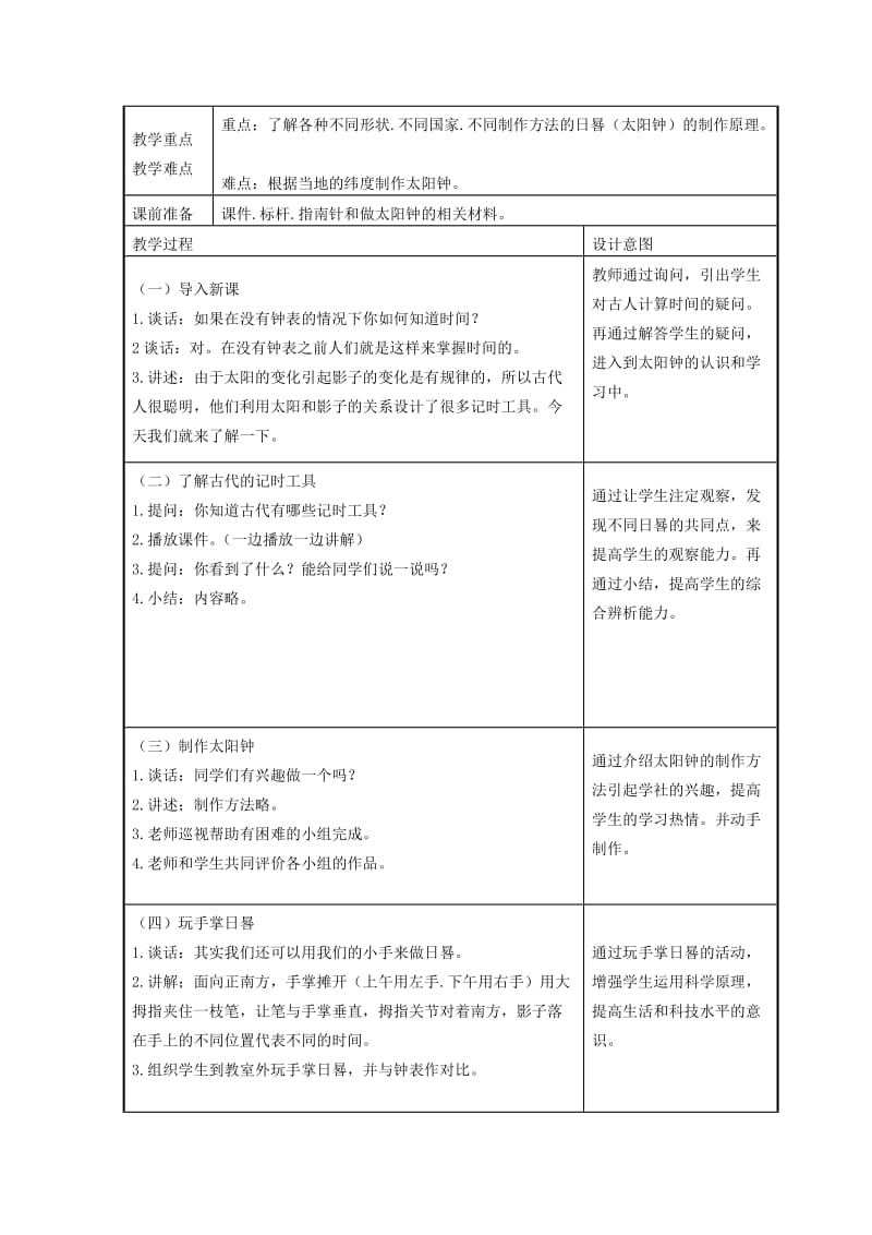 2019-2020年苏教版科学五上《太阳和影子》随堂练习.doc_第2页