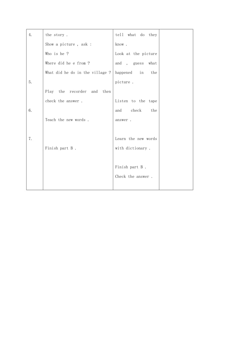 2019-2020年六年级英语上册 Unit 1 Lesson 5-6教案 人教新起点.doc_第2页