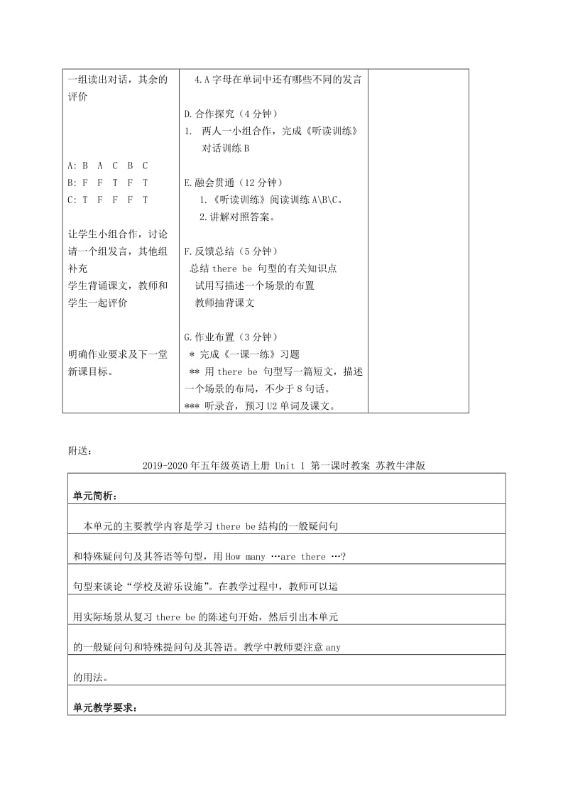 2019-2020年五年级英语上册 Unit 1 第5课时教案 苏教牛津版.doc_第2页