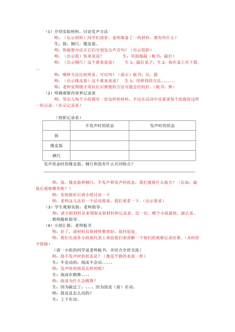 2019-2020年小学科学四年级上册《声音是怎样产生的》公开课教学设计.doc_第2页