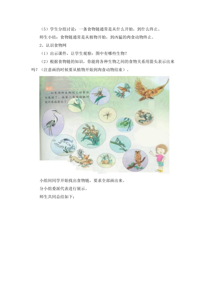 2019-2020年青岛版科学六上《密切联系的生物界》评优课教案.doc_第3页