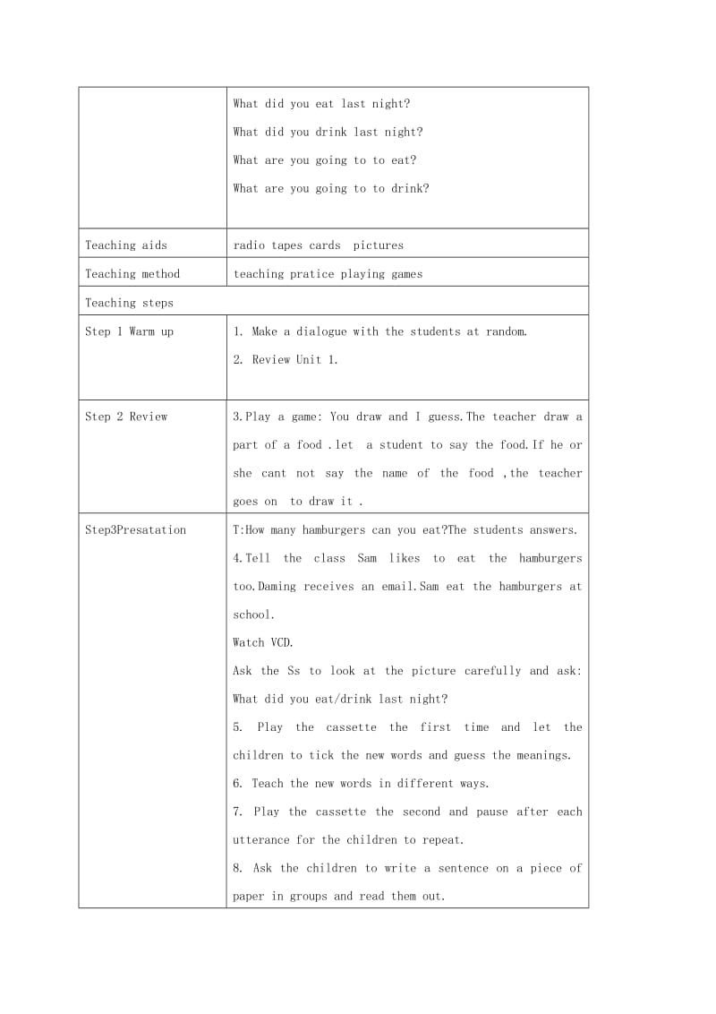 2019-2020年五年级英语下册 Module3 unit1(4)教案 外研版.doc_第3页