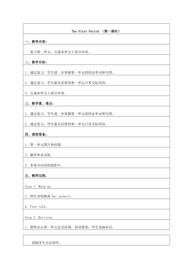 2019-2020年五年级英语上册 Unit 5 第一课时教案 苏教牛津版.doc_第2页