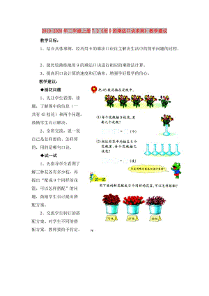 2019-2020年二年級(jí)上冊(cè)7.2《用9的乘法口訣求商》教學(xué)建議.doc