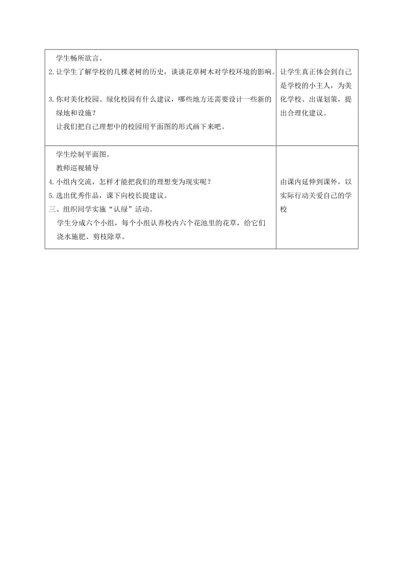 2019-2020年三年级品德与社会下册 我为校园填“绿色”2教案 冀教版.doc_第3页