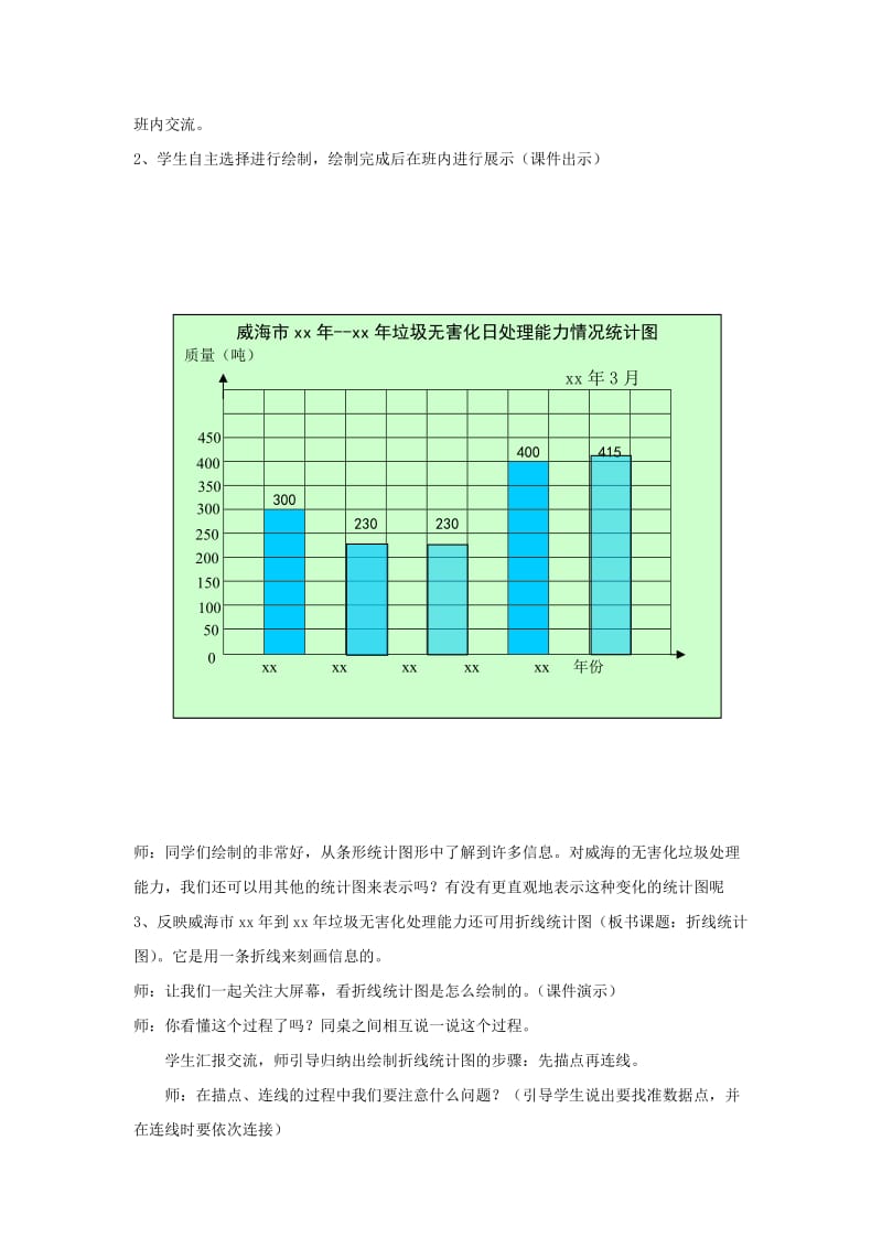 2019年(秋)五年级数学上册 第一单元 调查生活垃圾说课稿 北师大版.doc_第3页