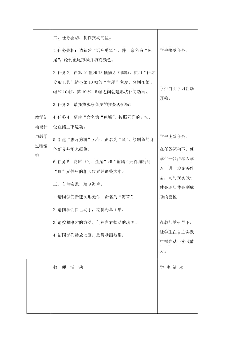 2019-2020年五年级信息技术下册 第13课美丽的海洋世界教案 冀教版.doc_第2页