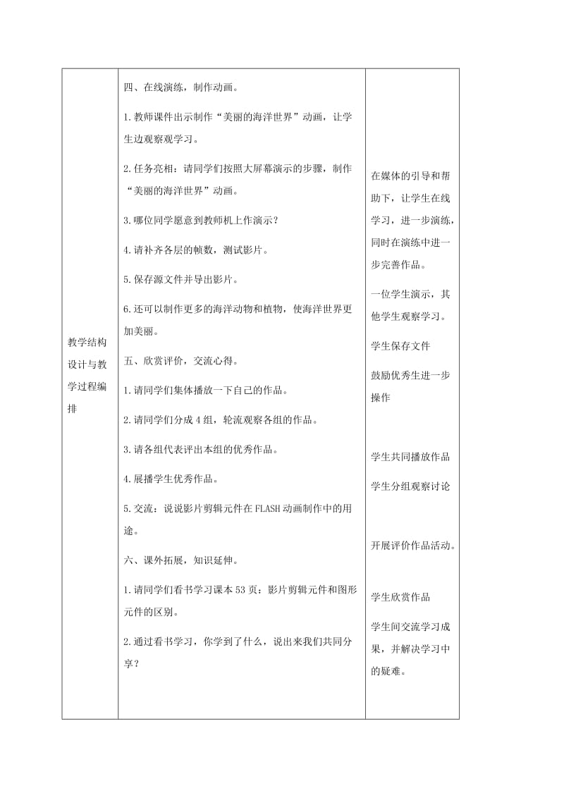 2019-2020年五年级信息技术下册 第13课美丽的海洋世界教案 冀教版.doc_第3页