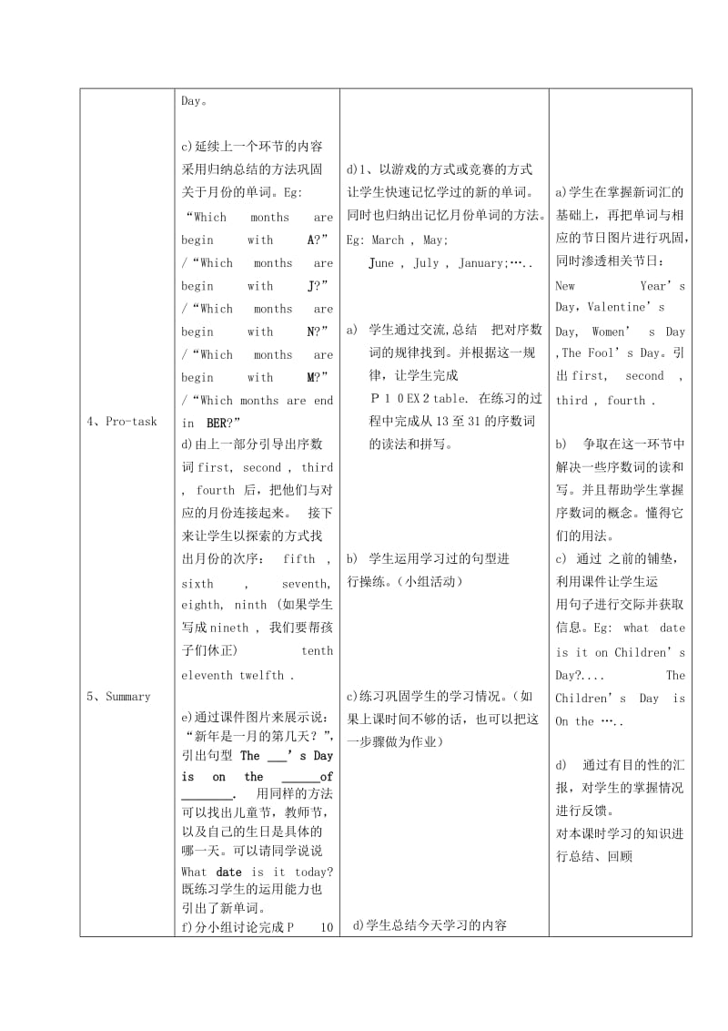 2019-2020年五年级英语上册 Module 1 Unit 2(work with language)教案 广州版.doc_第3页