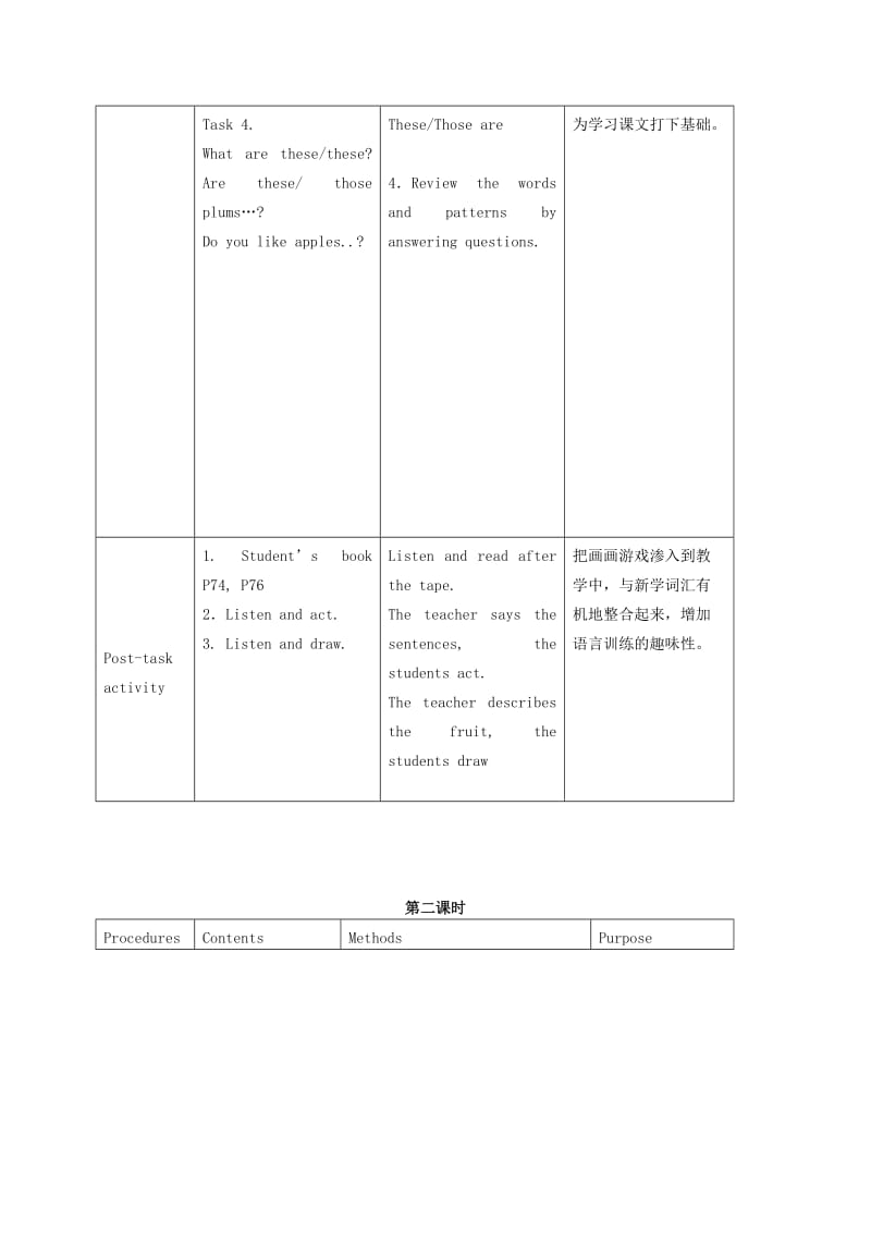 2019-2020年二年级英语下册 Unit 10 Tug-of-war(1)教案 新世纪版.doc_第3页