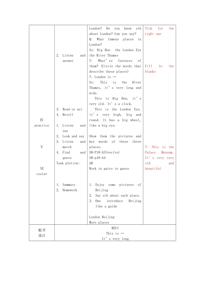 2019年(春)三年级英语下册 Module 2 Unit 1 They are monkeys教案 外研版.doc_第3页