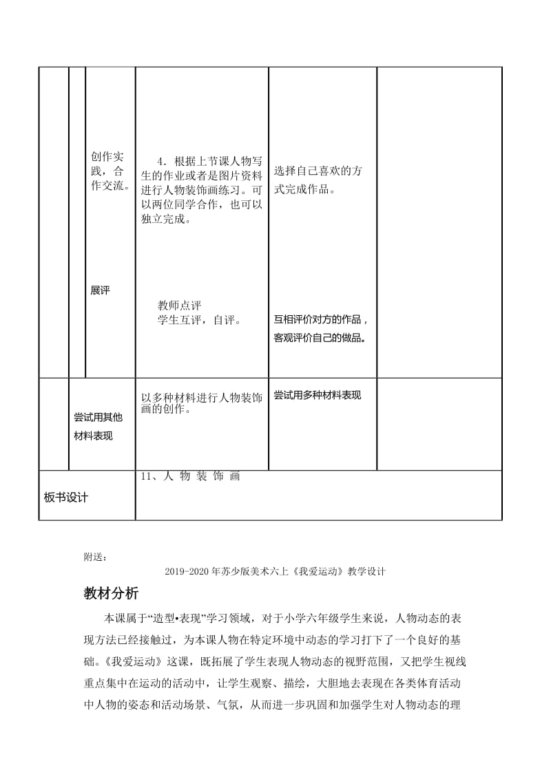 2019-2020年苏少版美术六上《人物装饰画》教学设计.doc_第2页