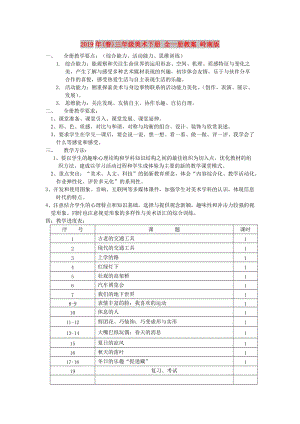 2019年(春)三年級(jí)美術(shù)下冊(cè) 全一冊(cè)教案 嶺南版.doc