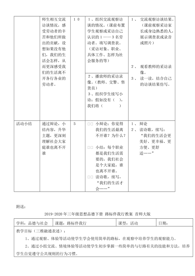 2019-2020年三年级思想品德下册 大家庭中你我他教案 首师大版.doc_第3页