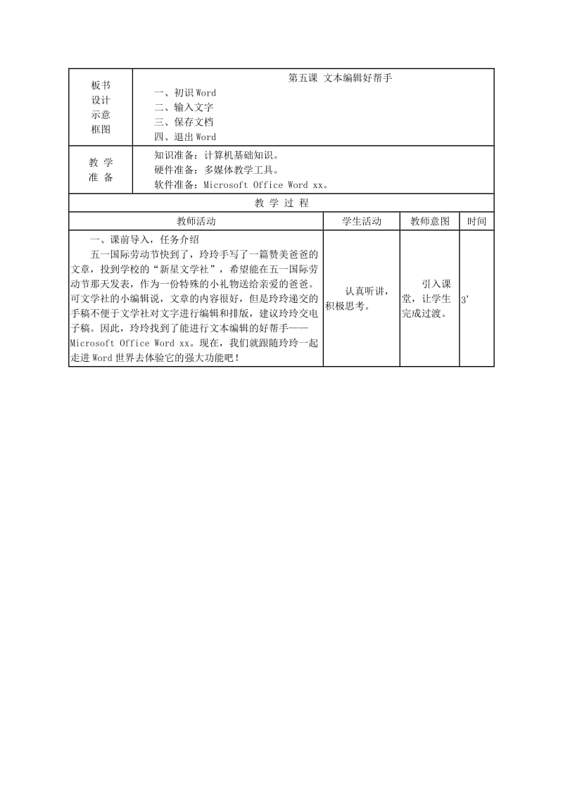 2019-2020年五年级下册《第五课 文本编辑好帮手》教案.doc_第2页