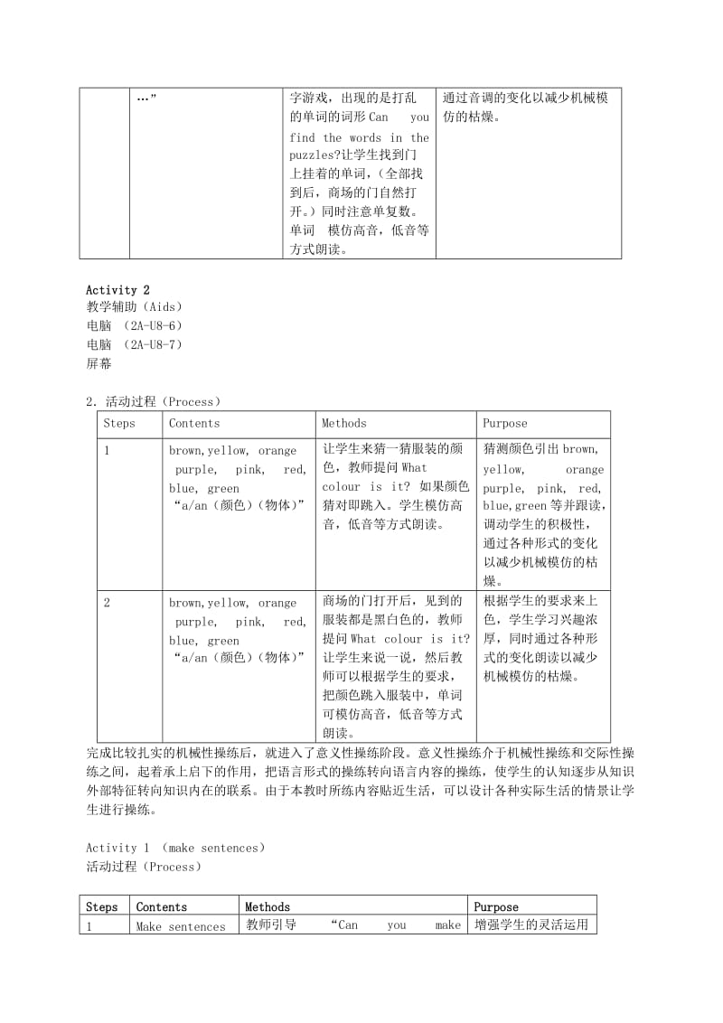 2019-2020年二年级英语上册 Unit 8 Clothes 5教案 沪教牛津版.doc_第3页