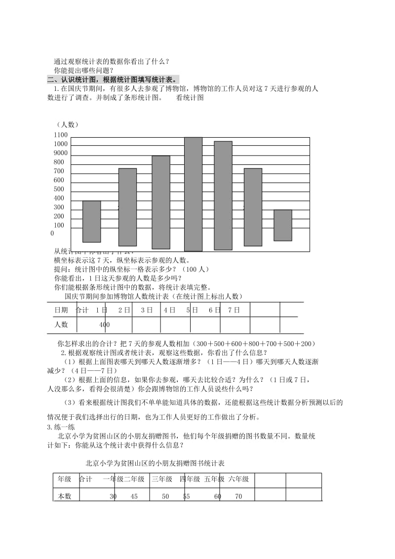 2019-2020年三年级数学下册 统计初步知识 1教案 北京版.doc_第2页