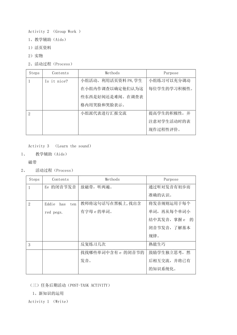 2019-2020年三年级英语下册 MODULE1 unit4 Lesson3教案 沪教牛津版.doc_第3页