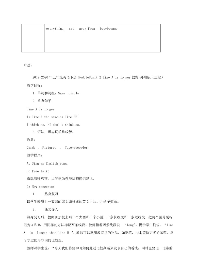 2019-2020年五年级英语下册 Module3 Unit3 period4教案 沪教牛津版.doc_第3页