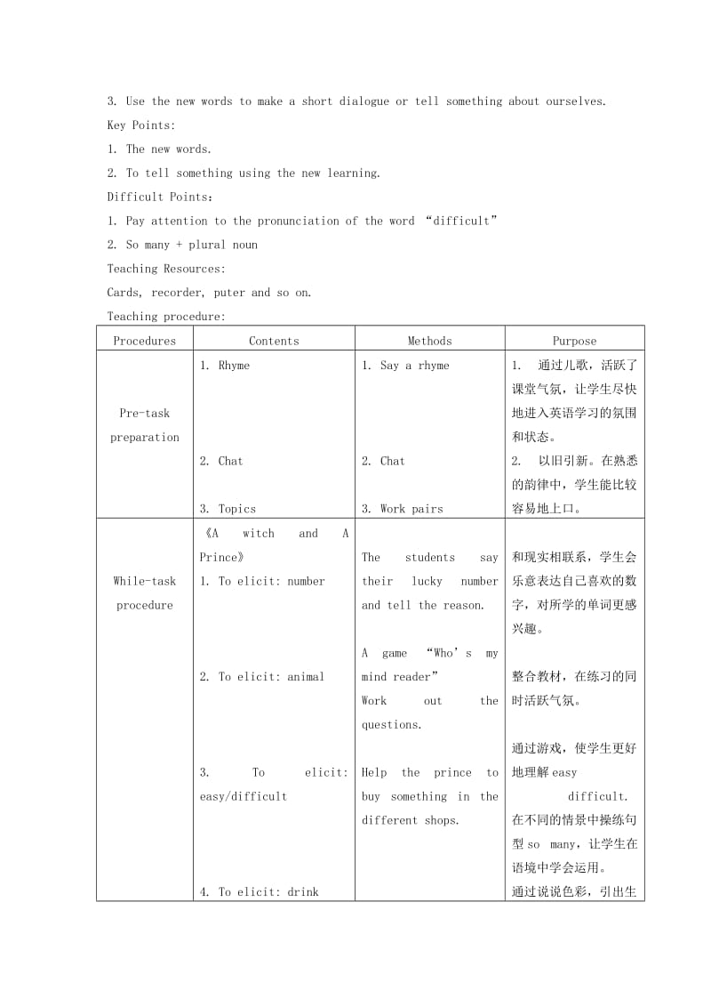 2019-2020年四年级英语下册 Unit 3(1)教案 人教版PEP.doc_第3页