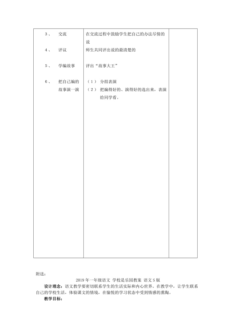 2019年一年级语文 口语交际五《该怎么办》教学案 人教新课标版.doc_第2页