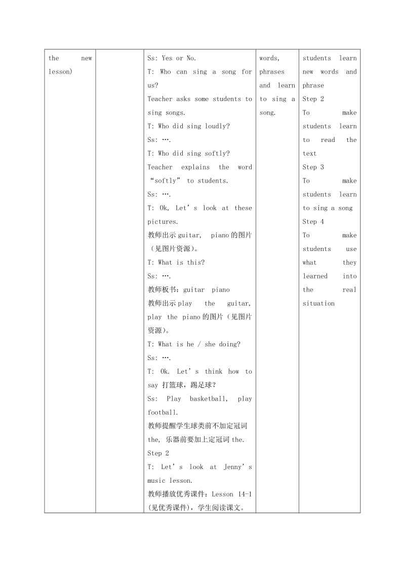 2019-2020年五年级英语下册 Unit 2 Lesson 14(1)教案 冀教版（一起）.doc_第2页