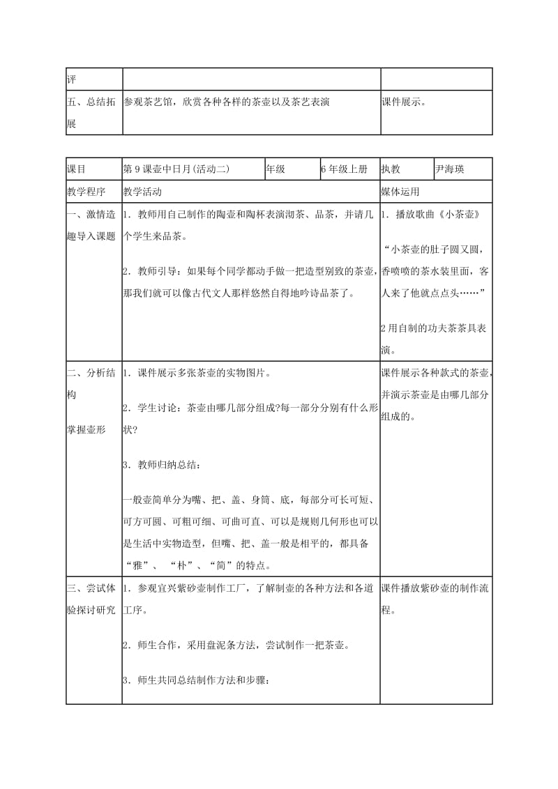 2019-2020年六年级美术上册 壶中日月教材分析 湘美版.doc_第3页