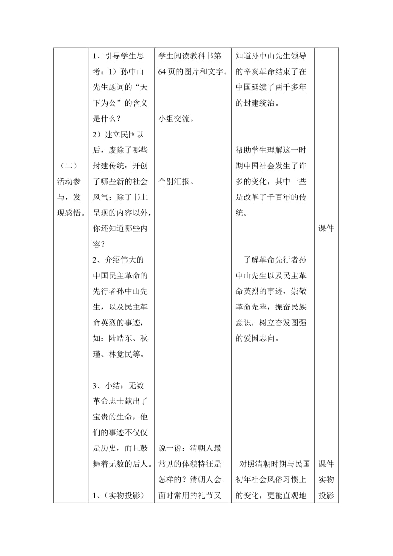 2019-2020年北师大版品德与社会五下《天下为公》教学设计.doc_第3页