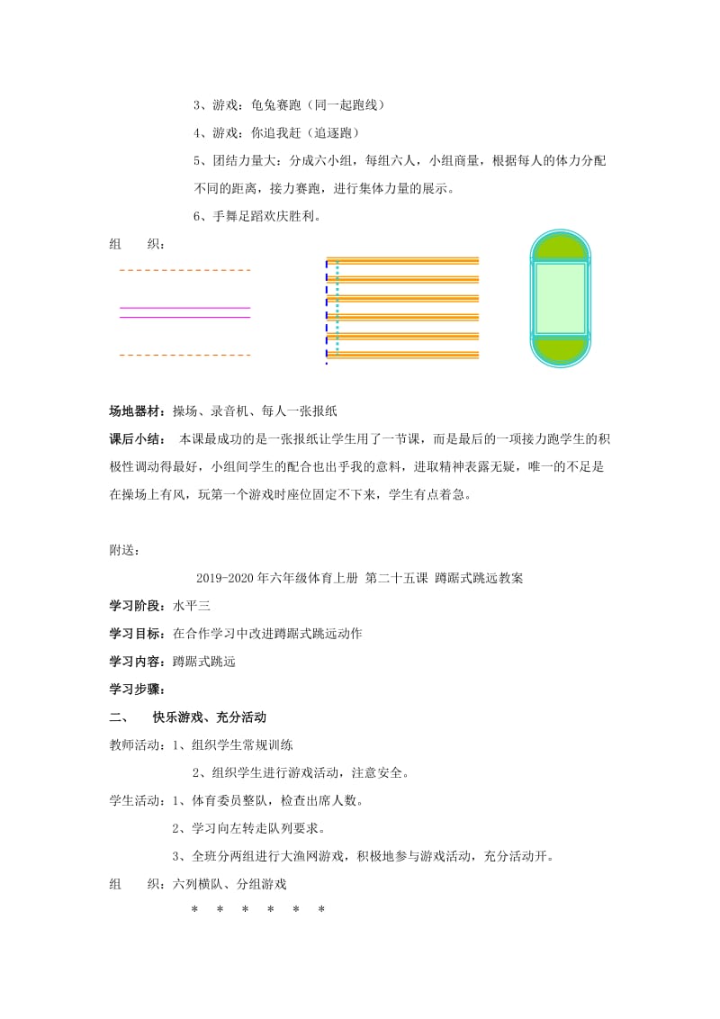 2019-2020年六年级体育上册 第二十二课 蹲踞式起跑、快速跑教案.doc_第2页