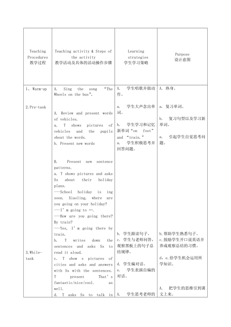 2019-2020年五年级英语上册 Module 4 Unit 10(period 1)教案 广州版.doc_第2页