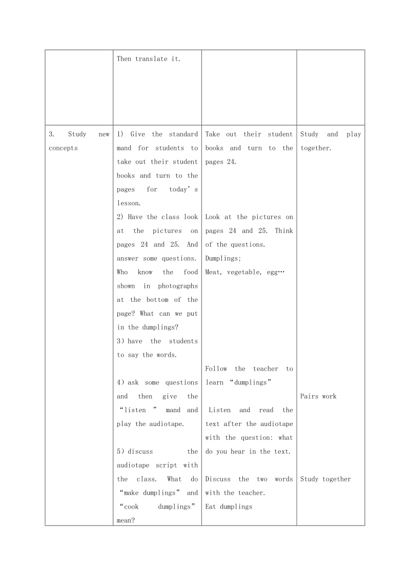 2019-2020年二年级英语下册 Unit 2 Lesson 12 I cook教案 冀教版（一起）.doc_第2页