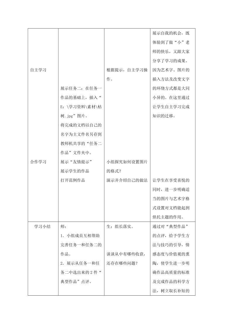 2019-2020年二年级信息技术下册 让文档图文并茂教案 泰山版.doc_第3页