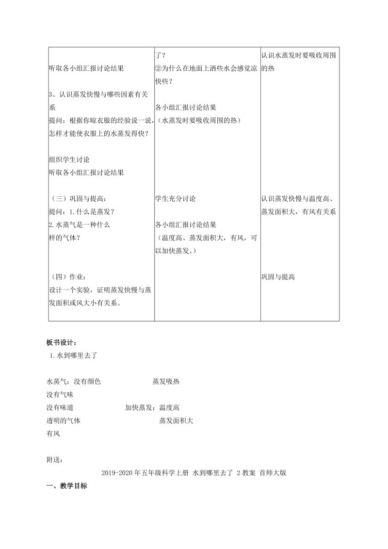 2019-2020年五年级科学上册 水到哪里去了 1教案 首师大版.doc_第3页