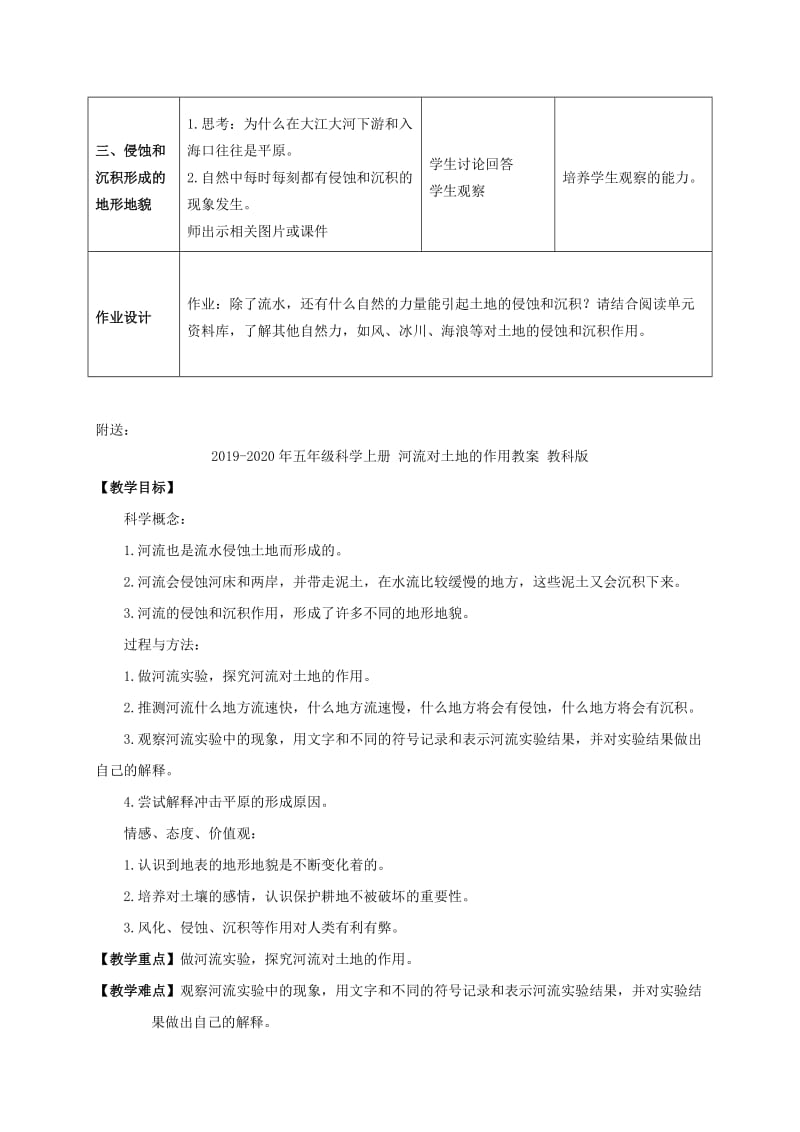 2019-2020年五年级科学上册 河流对土地的作用 3教案 教科版.doc_第3页