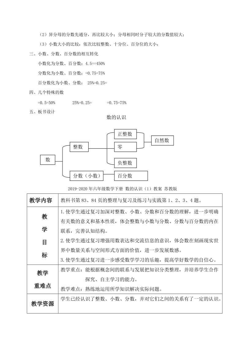 2019-2020年六年级数学下册 数的认识教案 北师大版.doc_第2页