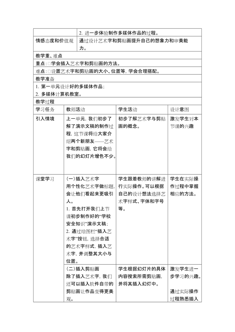 2019-2020年六年级信息上册《点缀多媒体作品》教案.doc_第2页