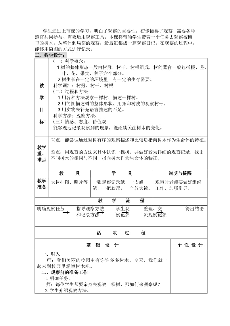 2019-2020年教科版科学三上《校园的树木》简案.doc_第2页