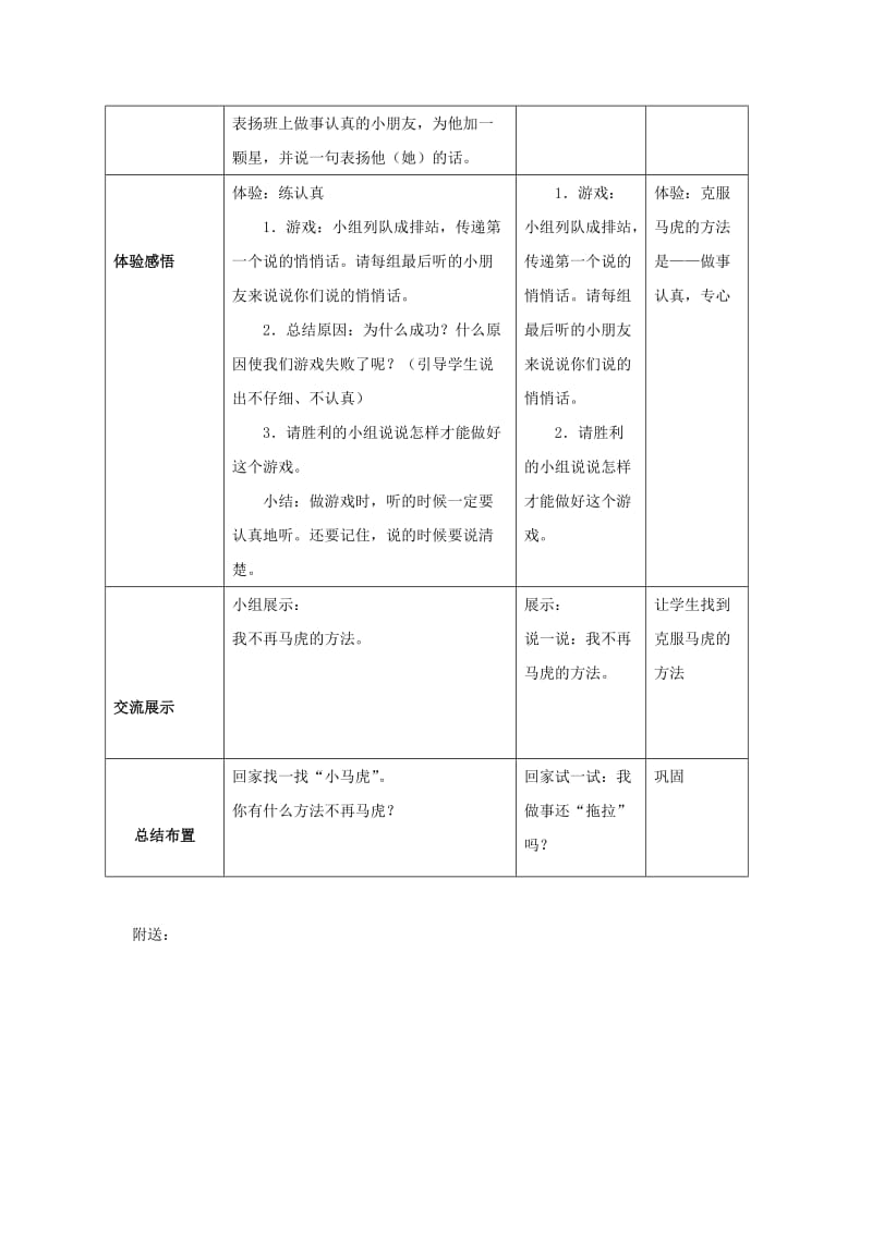 2019年一年级道德与法治下册 第一单元 我的好习惯 第4课 不做“小马虎”教学设计 新人教版.doc_第3页