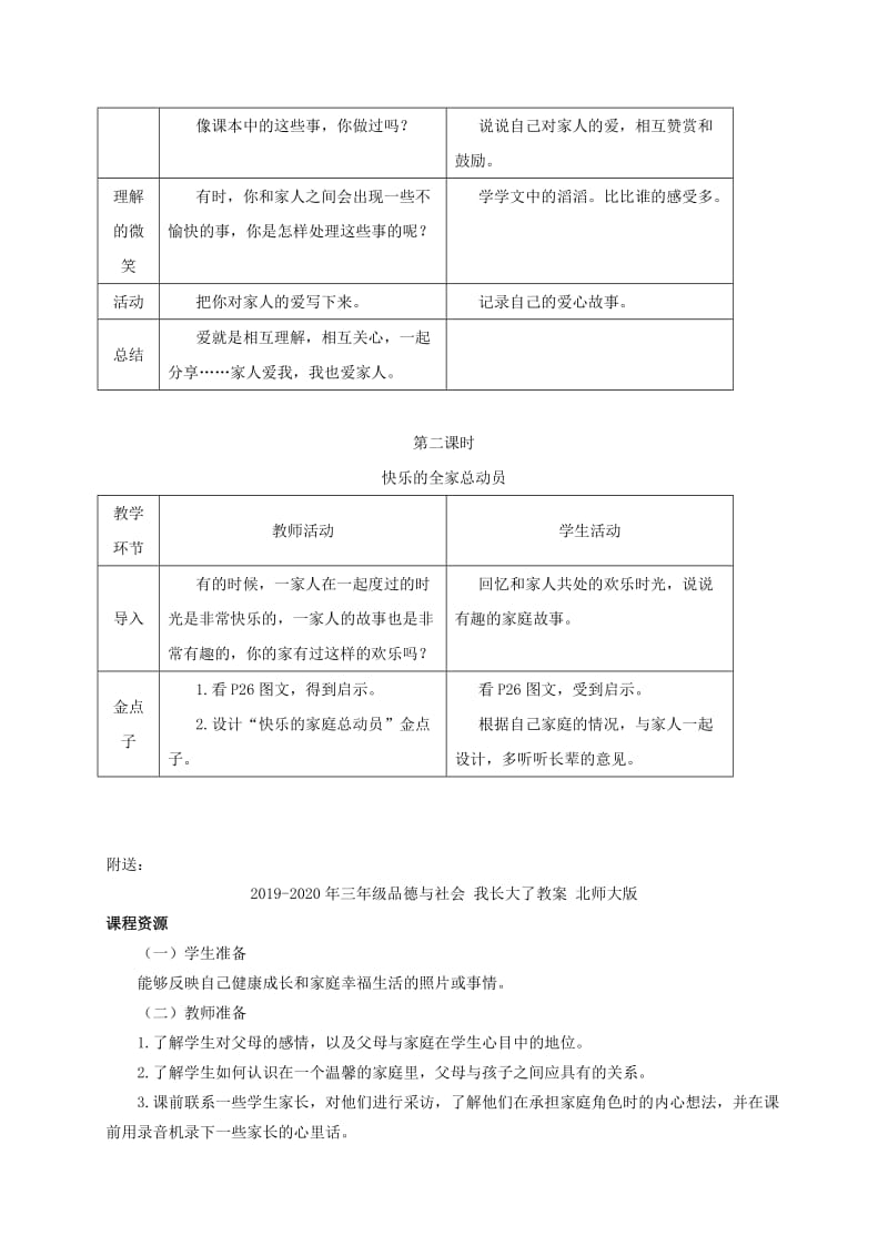 2019-2020年三年级品德与社会 我爱我的家人教案 教科版.doc_第2页