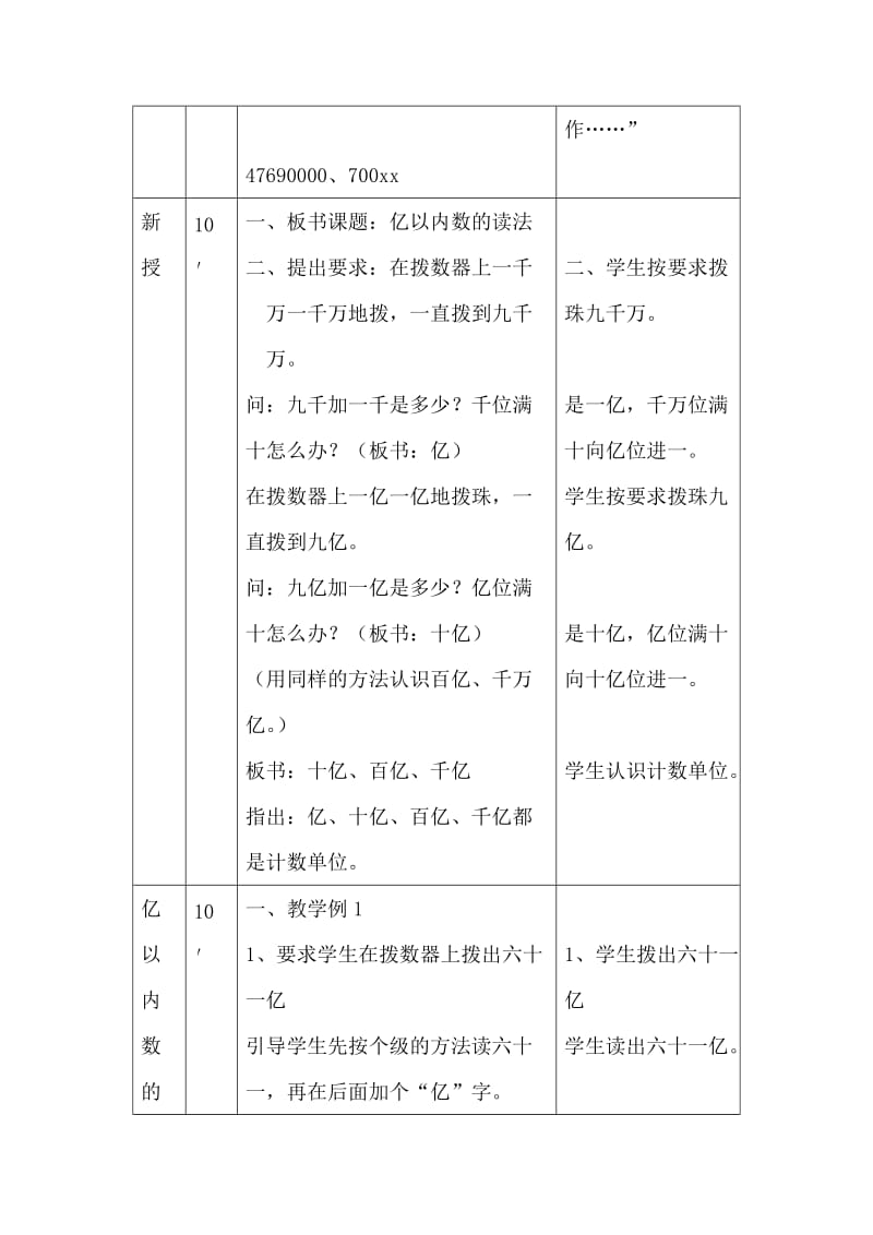 2019-2020年小学四年级数学《亿以上的数的读法》教案.doc_第2页