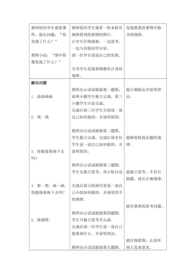 2019-2020年青岛版数学一上《走进花果山》探索规律教案.doc_第3页