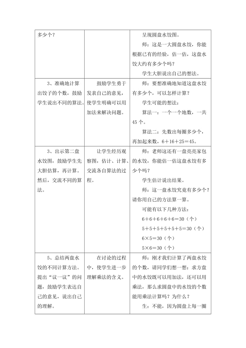 2019-2020年二年级上册第三单元《表内乘法（一）》（整理与复习）教学设计.doc_第2页