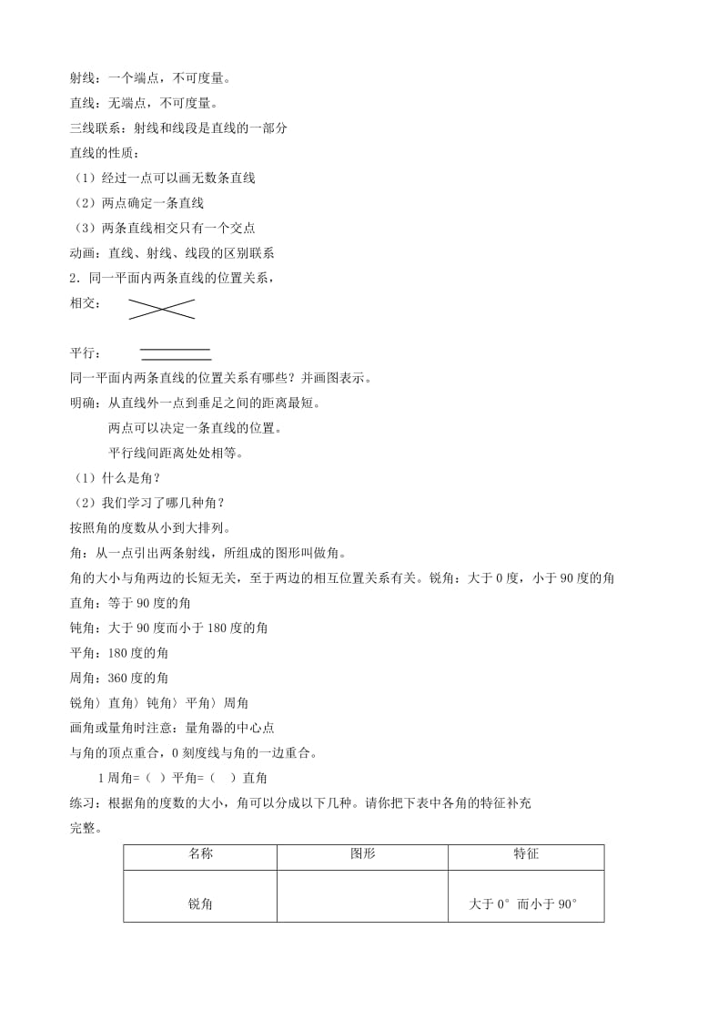 2019-2020年六年级数学下册 第六单元《第一部分 图形的认识与测量》教案 人教新课标版.doc_第2页